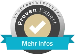 Ein Badge von Proven Expert als zertifizierter Partner
